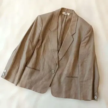 JANE MORE 베이지 테일러드 자켓 린넨 100%
