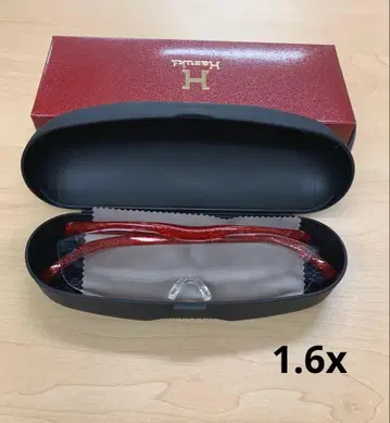 미사용 새상품 하즈키 루페 라지 1.6x 루비