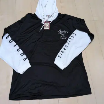 Gotcha 후드티 블랙/화이트 XXXL 택 포함 미사용 새상품