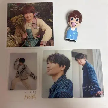 나니와단시 후지와라 죠이치로 손가락 인형 정사각형 사진 클리어 카드