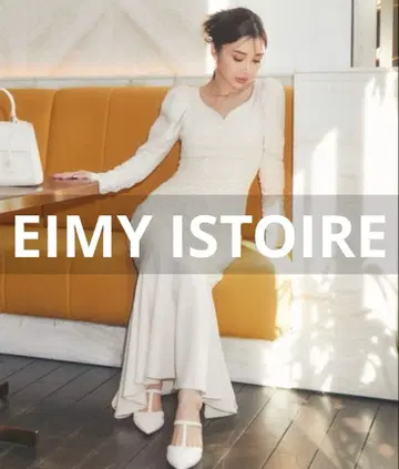 새상품급 EIMY ISTOIRE 긴팔 원피스 S 아이보리 여성용