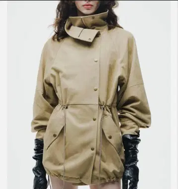 sheller Suede-Like Drawstring Jacket