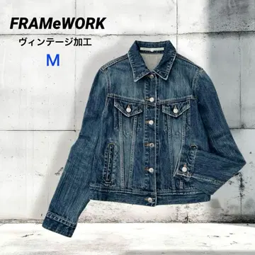 FRAMeWORK 데님 자켓 빈티지 블루 38