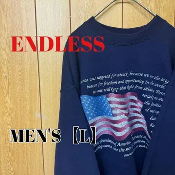 TP70 [US 수입 ] ENDLESS 맨투맨 [남성용 L ] 네이비