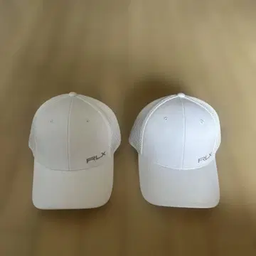 RLX 랄프 로렌 화이트 메쉬 캡 2개 세트