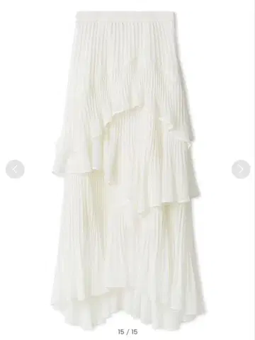 Sustainable 플리츠 캉캉 스커트 snidel 스나이델