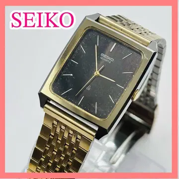 SEIKO 세이코 쿼츠 탱크 골드 브레스 빈티지