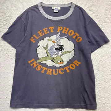 TOYS McCOY 링거넥 T셔츠 퍼플네이비 LOONEY TUNES