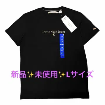 새상품 Calvin Klein Jeans 캘빈클라인 티셔츠 L 블랙
