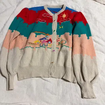 빈티지 구제 의류 가디건