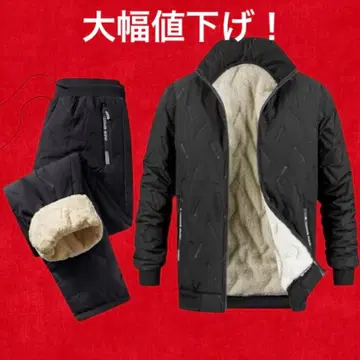 기모 셋업 남성용 저지 맨투맨 상하의 블랙 니트