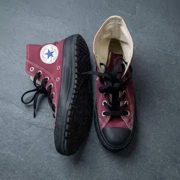 [레어] 컨버스 올스타 컬러즈 HI 버건디 블랙 밑창 23.5