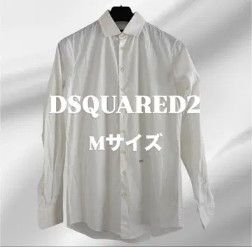 [ DSQUARED2 ] 디스퀘어드 화이트 셔츠 플레이트 로고 46