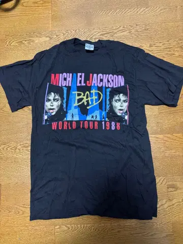 마이클 잭슨 Bad 월드 투어 T셔츠 1988