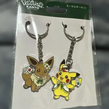 포켓파크 칸토 키링 세트 피카츄 이브이 포켓몬