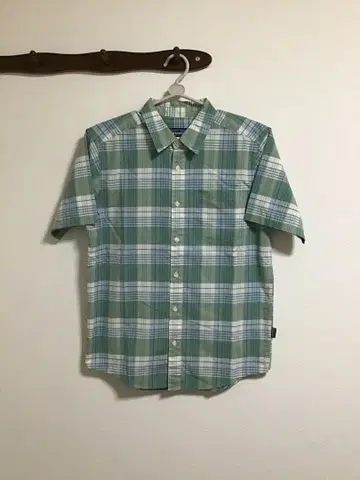 파타고니아 반팔 체크 셔츠 중고품 165