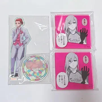 블루 록 전람회 아크릴 스탠드 치기리 효마 코마 플레이트 2개 세트