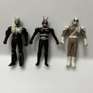 쇼와 레트로 라이더 블랙 섀도우 문 챕 소프비 반다이 3체