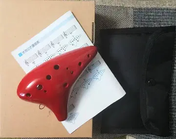 신제품 손바닥 사이즈 AC 오카리나 프리미엄 Picco (칠-크림슨)