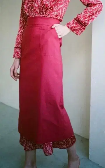 [ CLANE 클라네 ] POCKET BASIC SKIRT 핑크