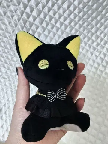 무속성 봉제 인형 14cm 앉은 캣 씨 블랙