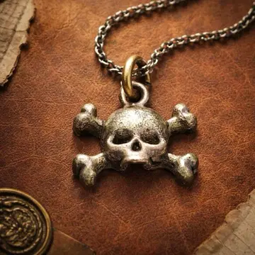 놋쇠 스컬 크로스본 펜던트 탑 브라스 해골 해골 해골 새상품