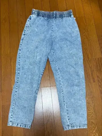 Cookman(쿡맨) 셰프 팬츠 데님 애시드 블루 케미컬 워싱 M