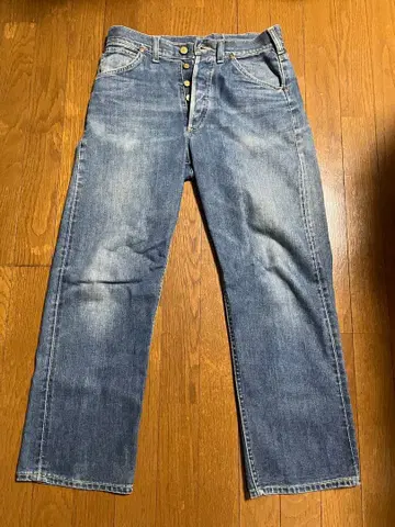 60~70s lee 101b 버튼 플라이 사이드 블랙 택 w30 오리지널