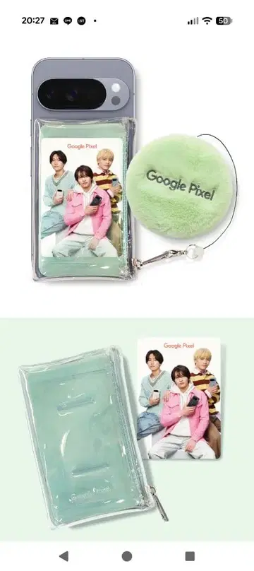 GooglePixel Timelesz 파우치 보들보들 스크린 클리너