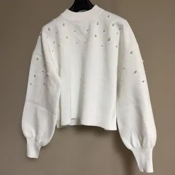 [ 정가 17,000엔 ] 펄 비즈 탑 화이트 야마다야 Vin M