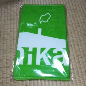 sumika 로고 타월 옐로우 그린