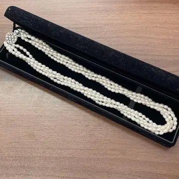 유품 정리 생전 정리 담수 펄 트위스트 목걸이 5연