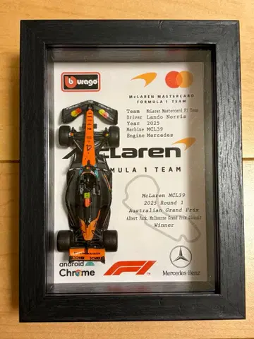 F1 미니카 맥라렌 노리스 2025 호주 GP