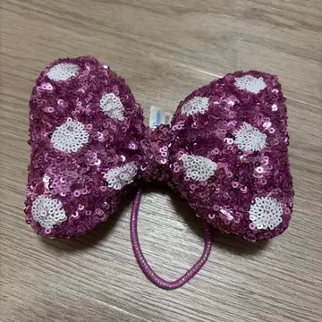 미니 머리끈 스팽글 스쿨백