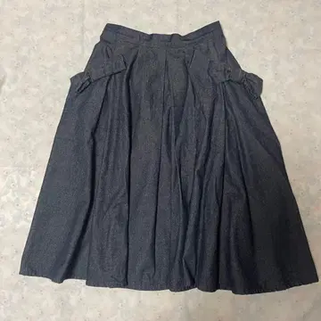 Jane Marple 리본 포켓 데님 스커트