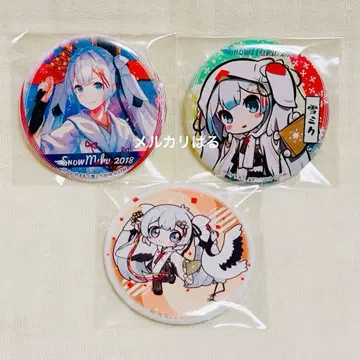 하츠네 미쿠 유키 미쿠 2018 캔뱃지 세트