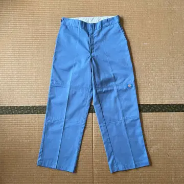 USA제 Dickies 더블니 워크 팬츠 라이트 블루 W34 L30