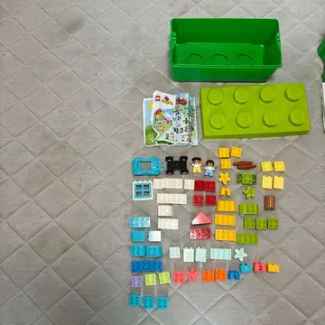 듀플로 레고 듀플로 LEGO 컨테이너 디럭스 세트 수납 박스 포함