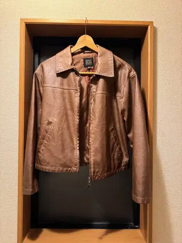 BDG 브라운 가죽 자켓 XS-TP