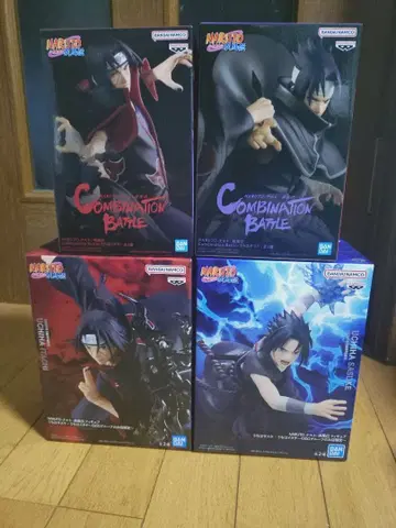 [ 미개봉 4개 세트 ] NARUTO 우치하 이타치 사스케 피규어