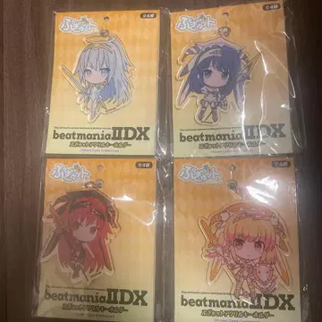 beatmania IIDX 아크릴 키링 4개 세트