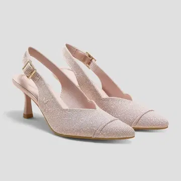 [ 새상품:판매 중 ] VIVAIA 스틸레토 슬링백 펌프스 24cm