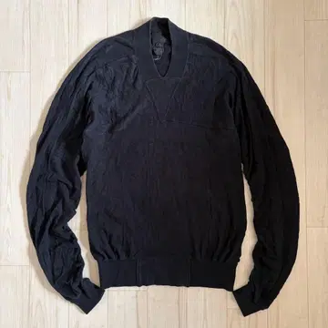 Bernhard Willhelm 아카이브 블랙 소매 개더 티셔츠