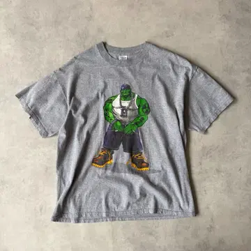 2000s USA제 MARVEL 헐크 빈티지 T셔츠 그레이 XL
