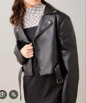 Chico 숏 기장 디자인 라이더 자켓 가죽 자켓