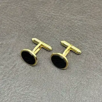 KREMENTZ 크레멘츠 블랙 오닉스 커프 링크 커프스 단추
