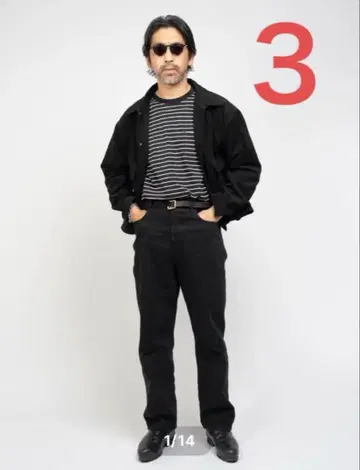 KAJA MEDIUM BAGGY BLACK DENIM PANTS 3