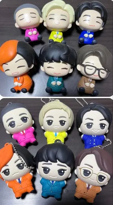 도카이 온에어 퐁퐁 피규어 러버 마스코트 키링 전종 세트