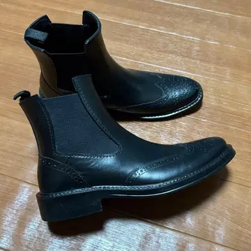 COMME CA ISM 윙팁 사이드 고어 레인부츠 25.5cm