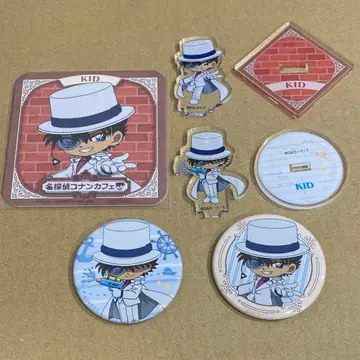 코난 카페 괴도 키드 마린 레트로 캔뱃지 미니 아크릴 스탠드 SD